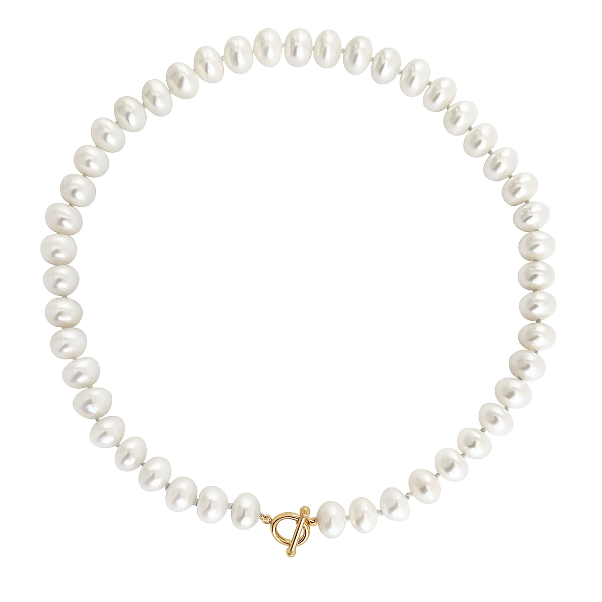 Knotted Pearl Necklace