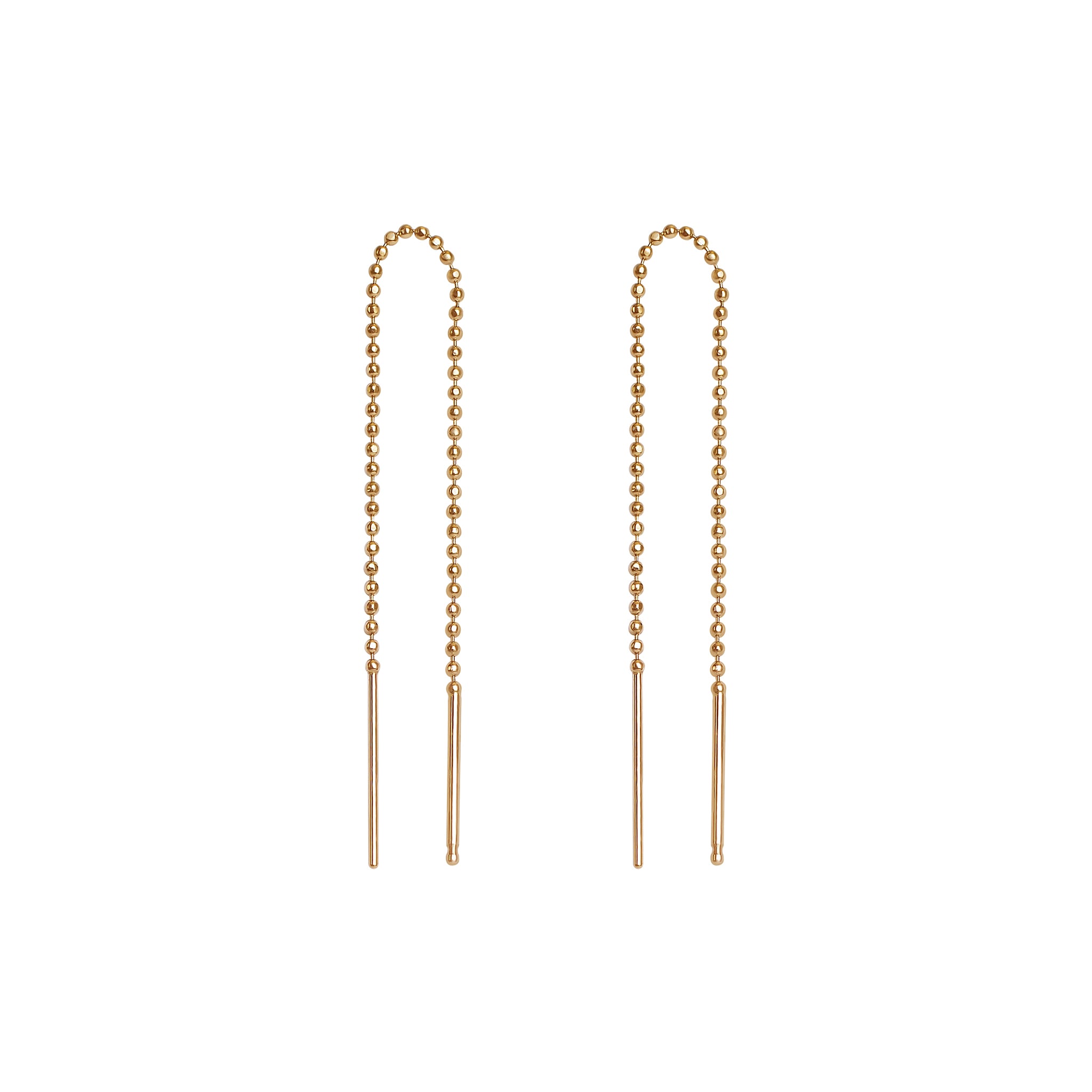 Beaded Threader Earrings